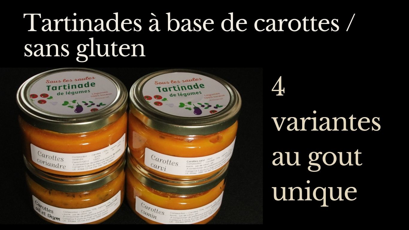 tartinades de légumes sous les saules carottes 